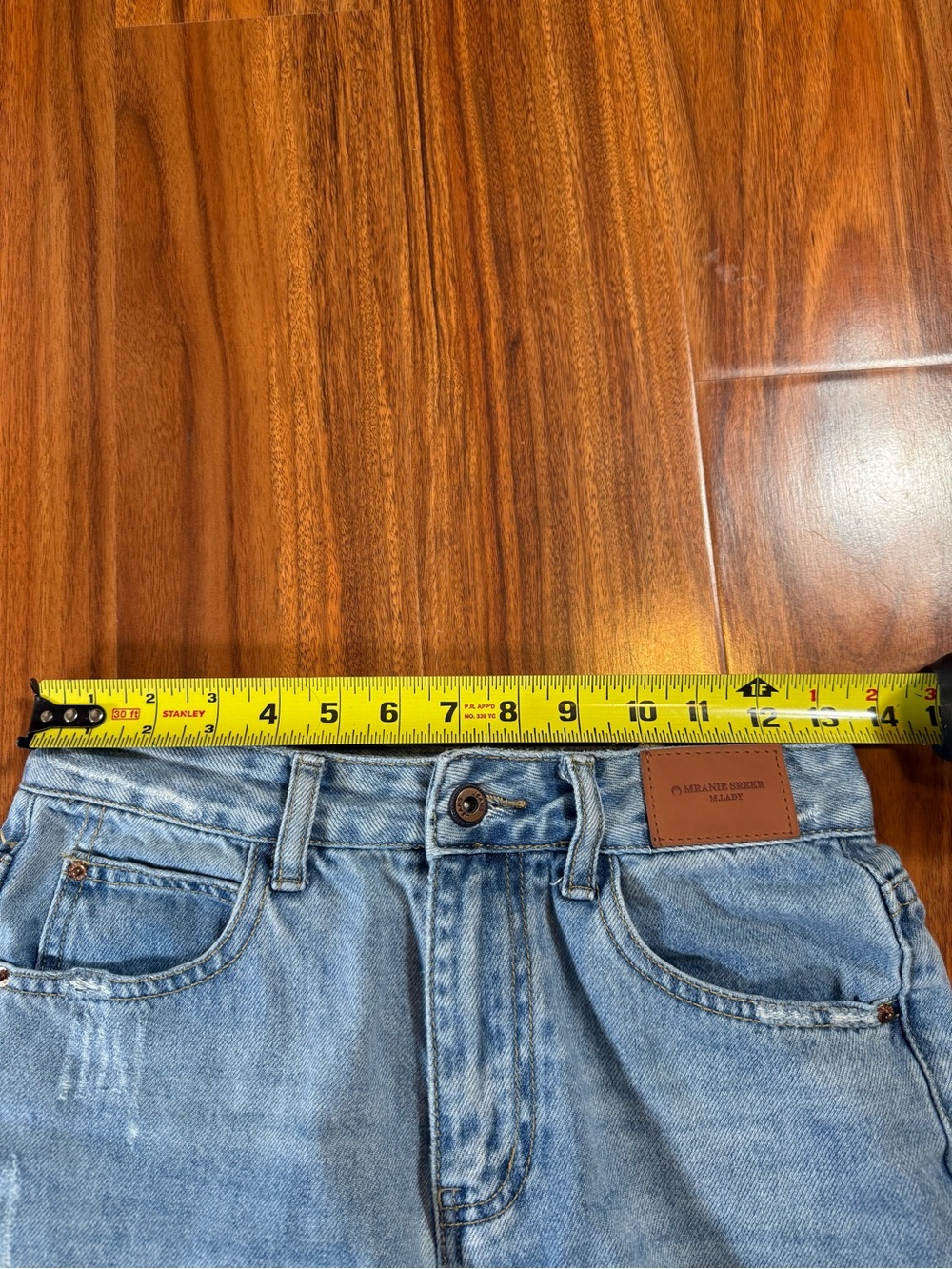 Light Wash High-Rise Straight Jeans - Size 25 - Picture 5 of 15